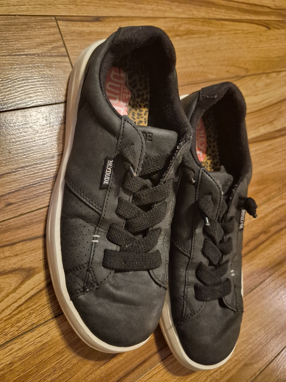 Hey Dude Women's Black Sneakers